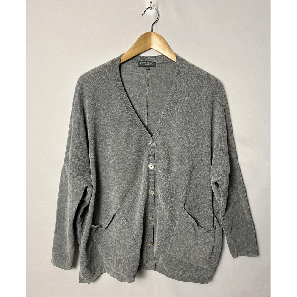 Barefoot Dreams Cardigan Womens Small CozyChic Lite Oversized Pockets Soft